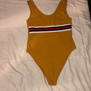 Mustard yellow bodysuit